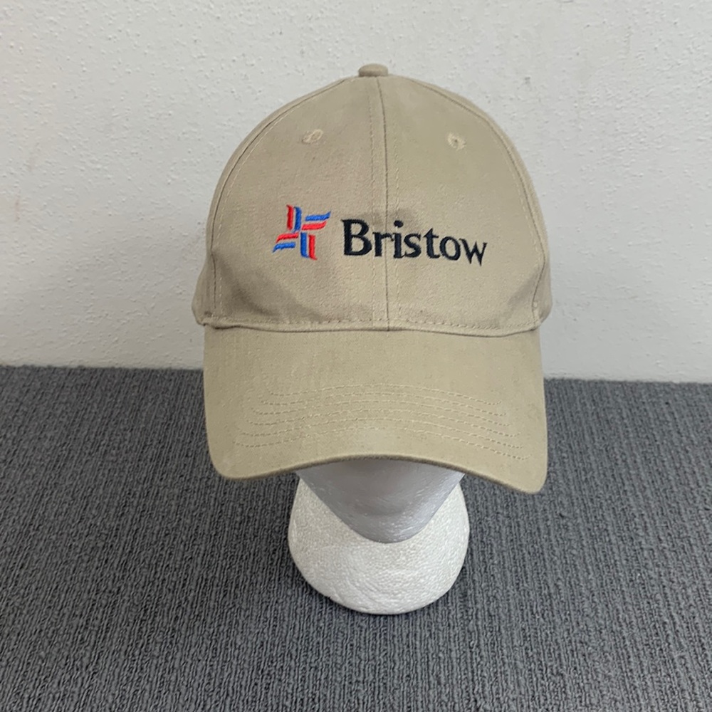 Bristow Baseball Hat Mens Adjustable Beige Strapback Cap Harriton
